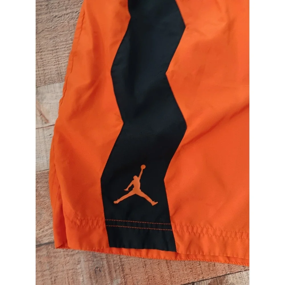 Nike Jordan Mens Dry Fit Zion Mesh Shorts Sz Medium‎ Orange 2374